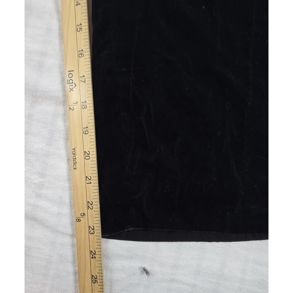 J. CREW Velvet Spaghetti Strap Wide Leg Cropped Jumpsuit Whimsigoth Black 12 - Picture 6 of 14
